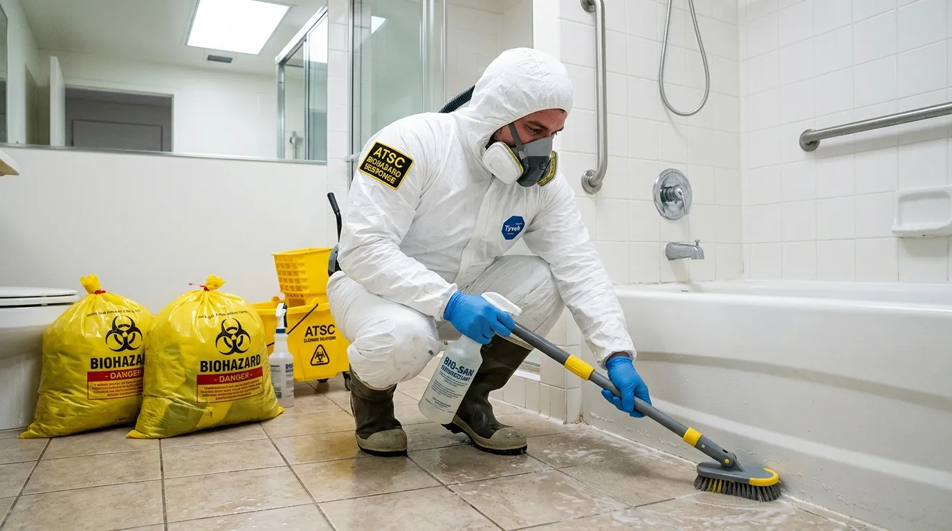 Decontamination equipment deployed for Blood Cleanup in Elmwood